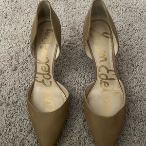 Sam Edelman Tan Heels Elegant D'Orsay Design